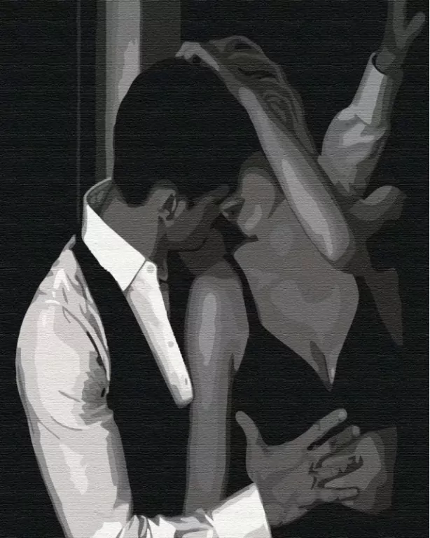 Malowanie po numerach. W ramionach miłości 40x50 - tantis.pl