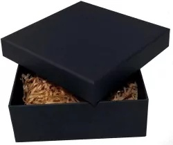 Pudełko tekturowe kraft czarne 15x15x5,5cm