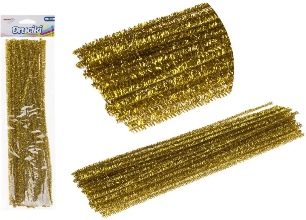 Druciki kreatywne metaliczny jasny - tantis.pl