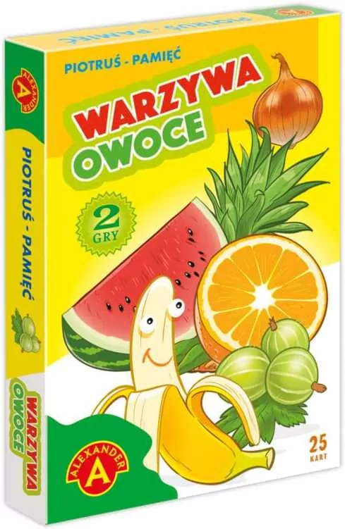 Piotruś Pamięć. Warzywa i owoce - tantis.pl