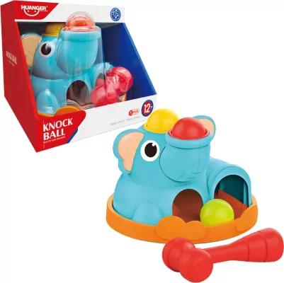 Słonik zbijak z piłeczkami