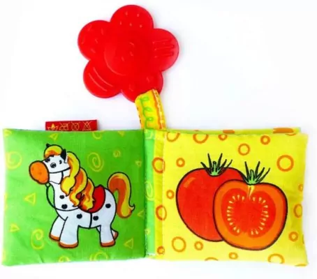 Miękka książeczka z gryzakiem. Mix