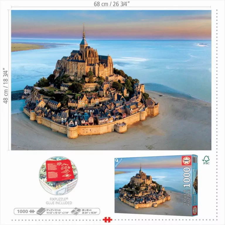 Puzzle 1000. Mont Saint-Michel/Francja G3 - tantis.pl