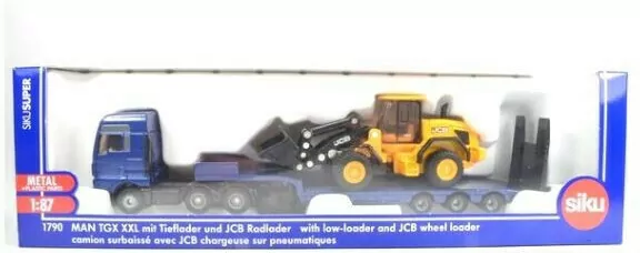Ciężarówka MAN TGX XXL z ładowarką JCB. Siku Super - tantis.pl