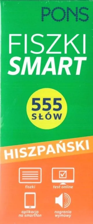 Fiszki Smart 555 słów. Hiszpański - tantis.pl