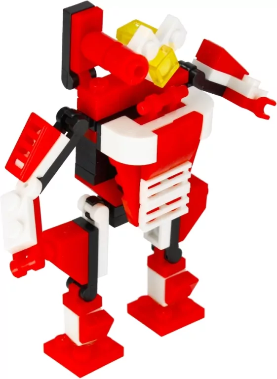 Klocki konstrukcyjne Alleblox RobotUnion 65el czerwony - tantis.pl