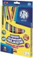Astra. Kredki ołówkowe z temperówką, 18 kolorów - tantis.pl