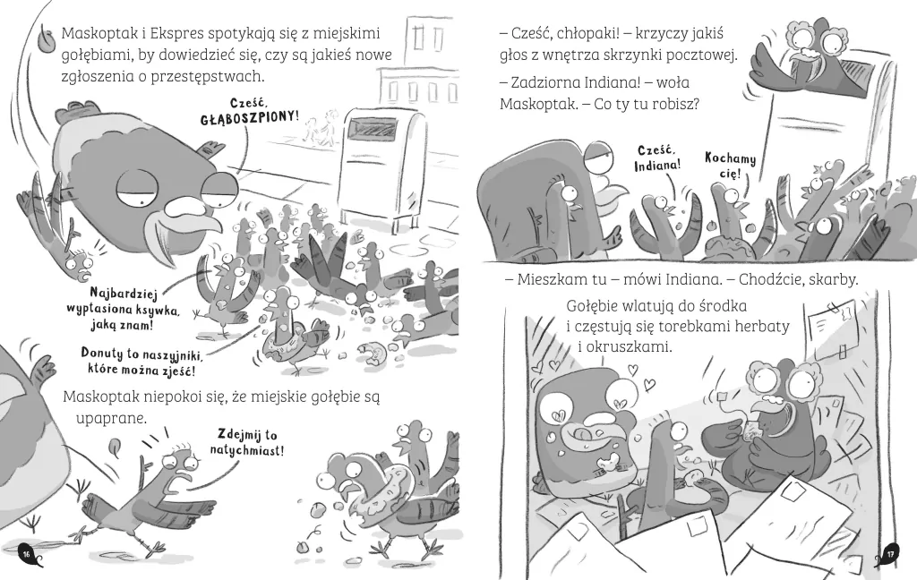 Odlotowe gołębie zadają dziobociosy - tantis.pl