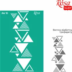 Szablon samoprzylepny wielokrotnego użytku trójkąty 21x29.7cm