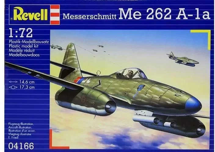 Revell. Model do sklejania.  Samolot 1:72 Messerschmitt - tantis.pl