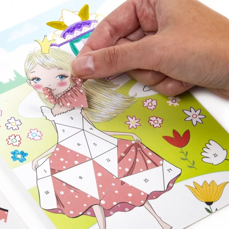 Kreatywna wyklejanka po numerach Magiczny świat - tantis.pl