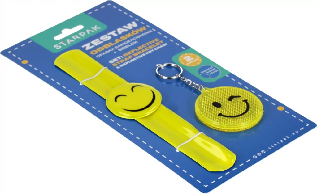 Zestaw odblaskowy opaska samozaciskowa +brelok - tantis.pl