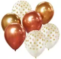 Balony Beauty&Charm bukiet złote 30cm 7szt - tantis.pl