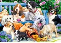 Psy w ogrodzie. 10556. Puzzle 1000. Trefl - tantis.pl