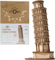 Puzzle Drewniane 3D Krzywa Wieża w Pizie
