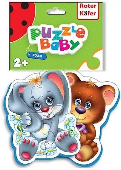 Piankowe puzzle królik i niedźwiedź - tantis.pl