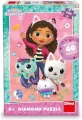 Puzzle 200 z diamencikami, Koci Domek Gabi - tantis.pl