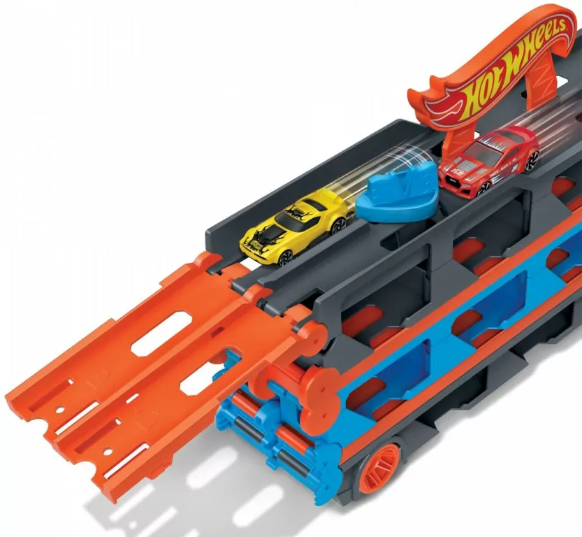 Hot Wheels City Wyścig transporter 2w1 - tantis.pl