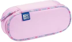 Piórnik z klapką Flowers różowy OXFORD