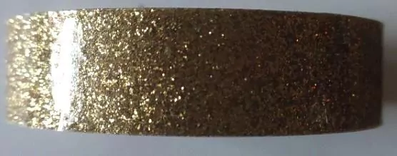Taśma brokatowa z gwiazdkami złota 18mmx2m - tantis.pl