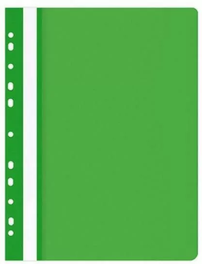 Skoroszyt A4 PP wpinany. Zielony - tantis.pl