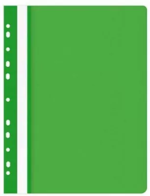 Skoroszyt A4 PP wpinany. Zielony