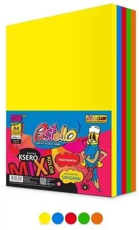 Papier ksero A4 160g 5 kolorów 250 arkuszy - tantis.pl