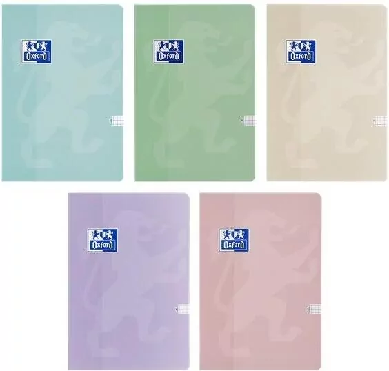 Brulion Touch Pastel. A5/60K kratka. 5 sztuk - tantis.pl
