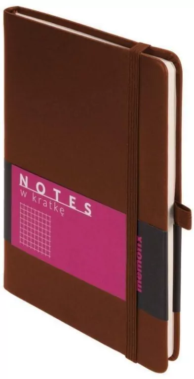 Notes memofix A5 kratka brązowy - tantis.pl