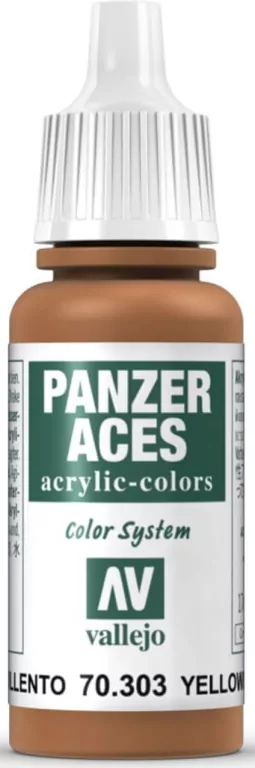 Vallejo: 70.303 - Panzer Aces - Yellowish Rust (17 ml) - tantis.pl