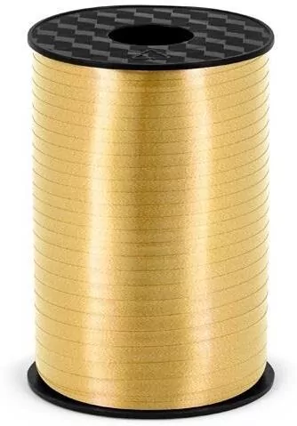 Wstążka plastikowa. Złota 5mmx225m - tantis.pl
