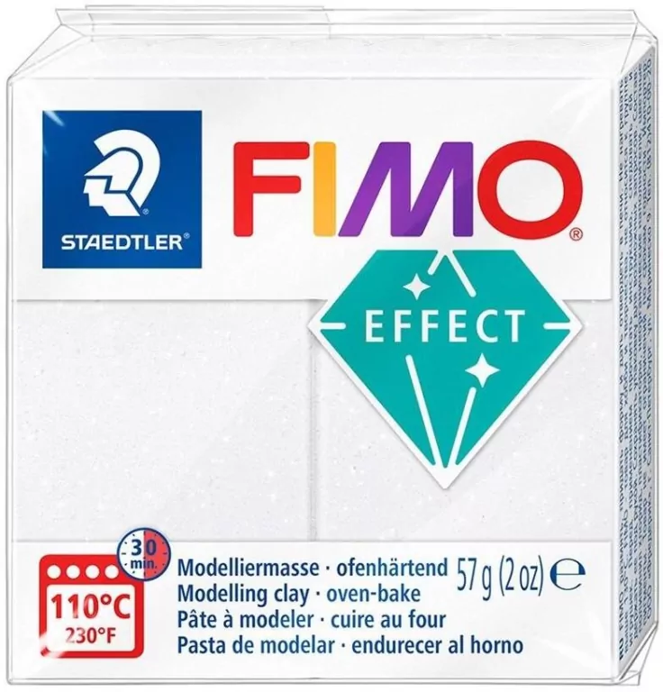 Masa termoutwardzalna Fimo Effect 57g biały - tantis.pl