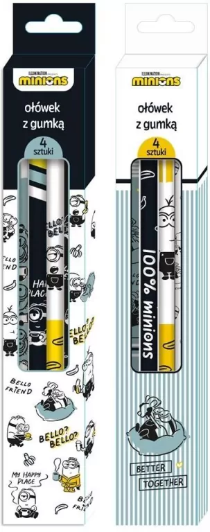 Ołówek z gumką Minionki - tantis.pl