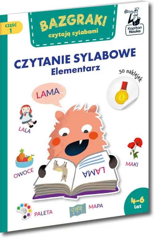 Kapitan Nauka Bazgraki czytają sylabami Elementarz - tantis.pl
