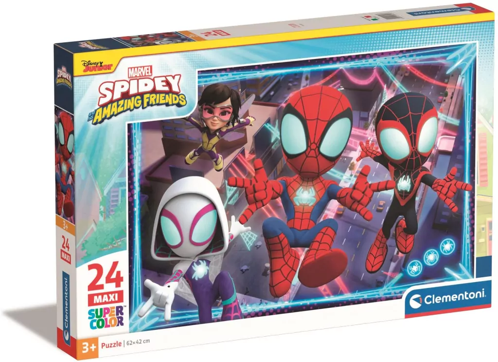 Puzzle 24 Maxi Super Kolor Marvel Spidey - tantis.pl