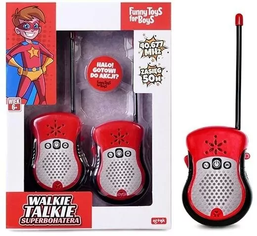 Walkie talkie Superbohatera Toys For Boys - tantis.pl