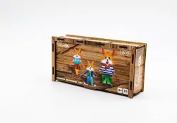 Drewniana ukladanka LISY Puz-42121