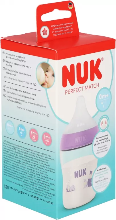 NUK. Butelka z silikonowym smoczkiem. 150 ml. Hippo - tantis.pl