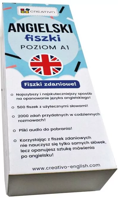 Creativo. Angielski fiszki zdaniowe. Poziom A1 - tantis.pl