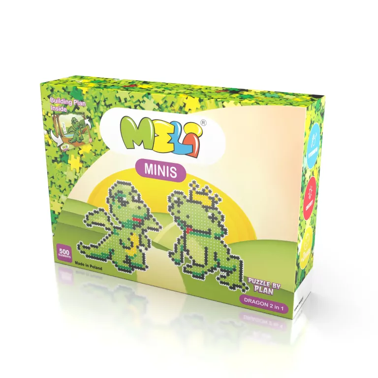 Klocki Meli Minis Dragon 2w1 500 elementów - tantis.pl