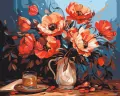 Malowanie po numerach - Kolorowe maki... 40x50cm - tantis.pl