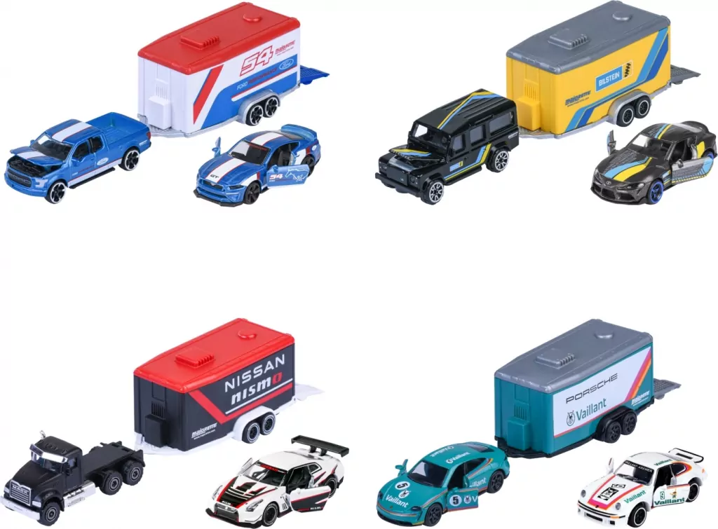 Majorette Racing Deluxe przyczepy mix - tantis.pl