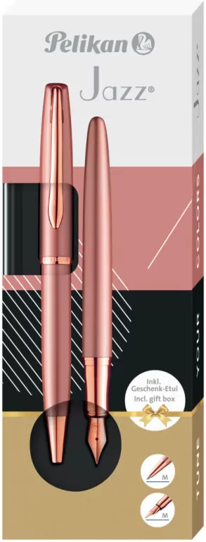 Zestaw: Pióro wieczne Jazz Noble P36 i długopis Jazz Noble Elegance K36 - tantis.pl