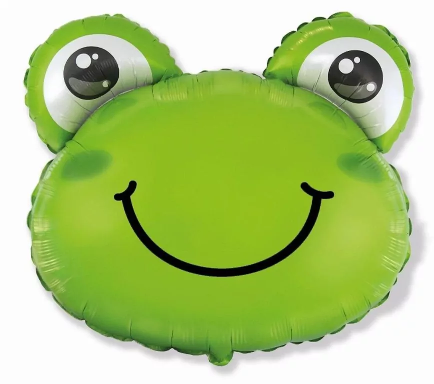 Balon foliowy Żabka zielona 60cm - tantis.pl