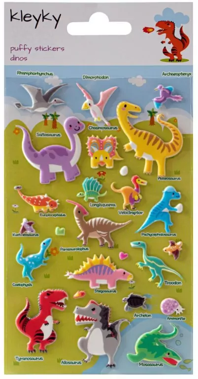 Naklejki wypukłe Dinozaury - tantis.pl
