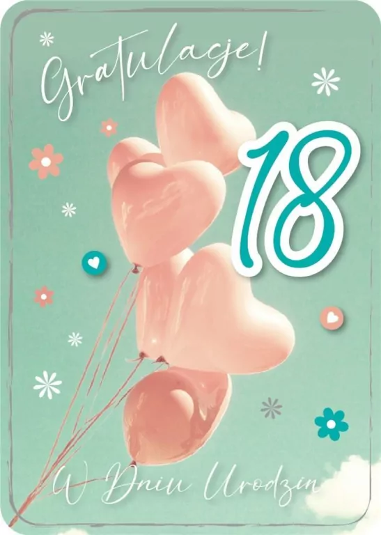 Karnet Urodziny 18 GM - tantis.pl