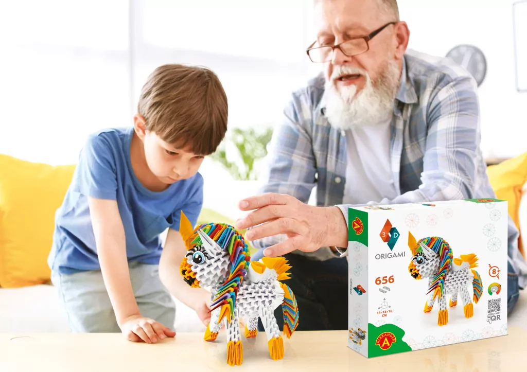 Origami 3D. Jednorożec - tantis.pl