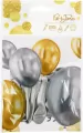 Balony mini Celebrate! srebrne 13cm - tantis.pl