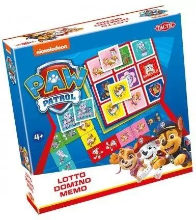 Lotto, Domino, Memo - Psi Patrol 3w1 - tantis.pl