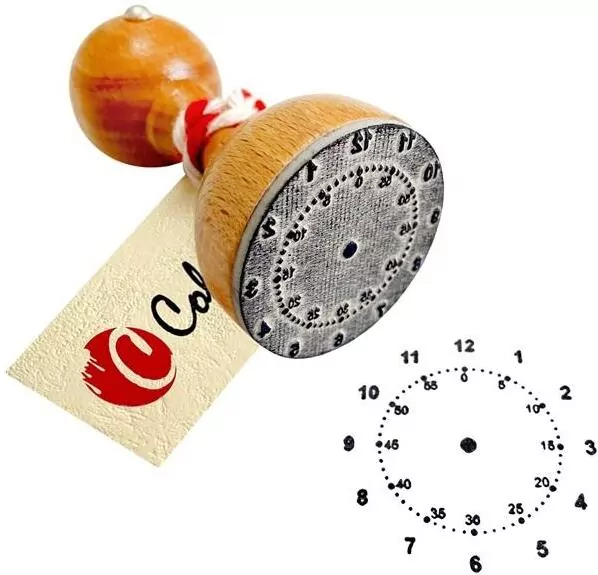 Stempel do nauki czasu. Godziny i minuty - tantis.pl